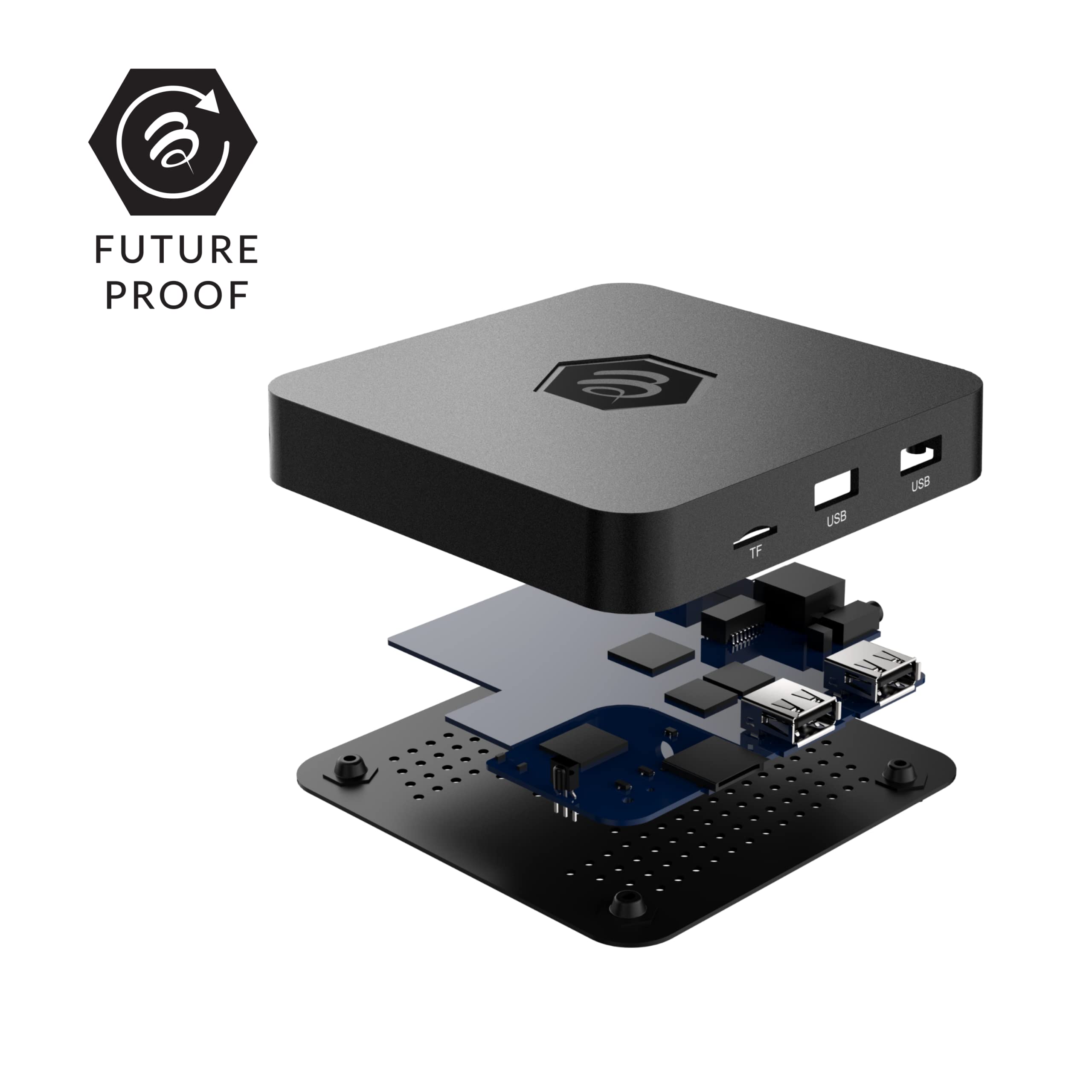 BuzzTV B5 Series Android 11 TV Box, Amlogic S905W2 Quad-Core A-35 Processor, 2GB DDR RAM, 16GB eMMC Storage, 4K UHD Streaming