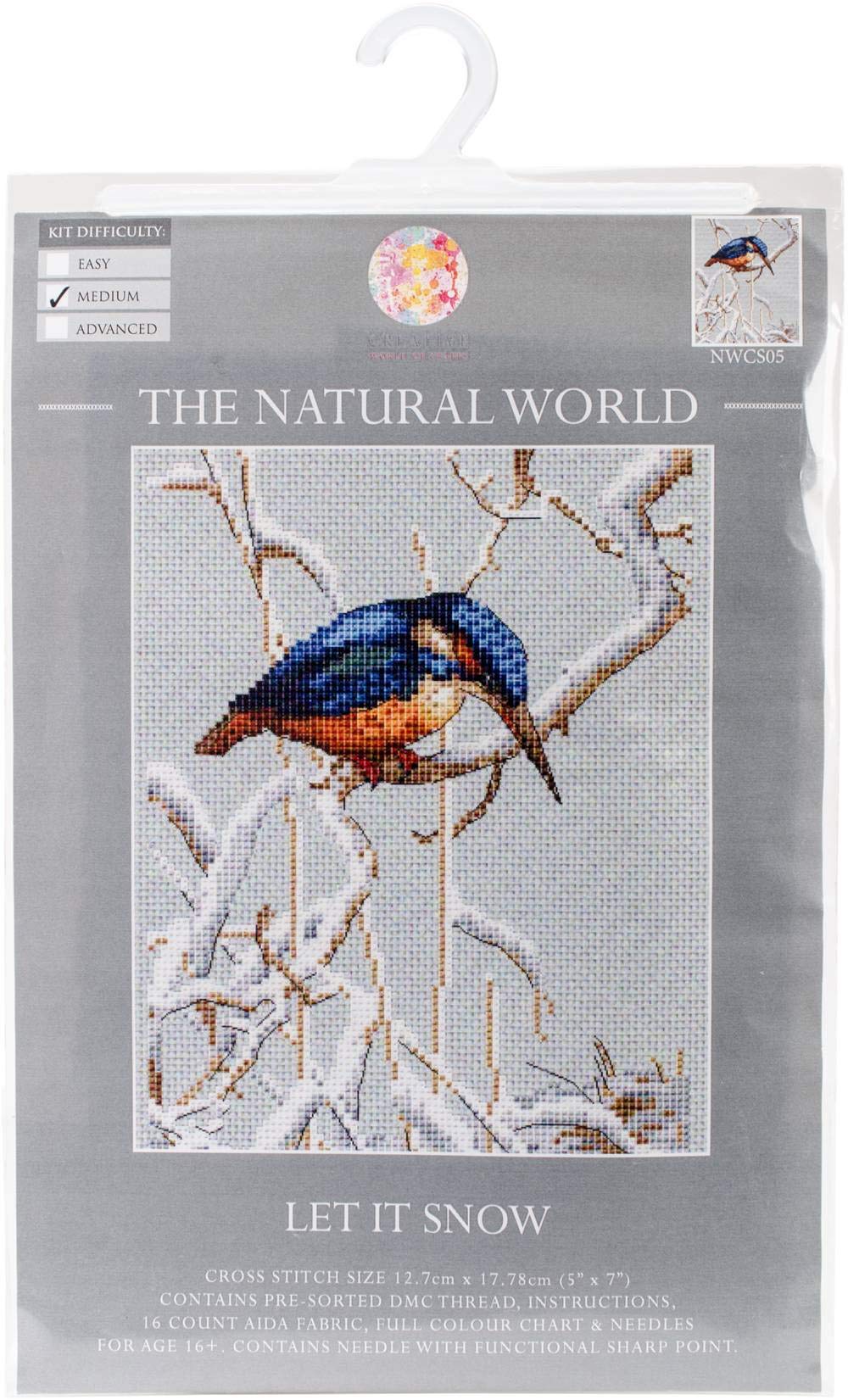 Creative World of Crafts The Natural World Cross Stitch Kits - Let it Snow,31 x 18 x 1 cm