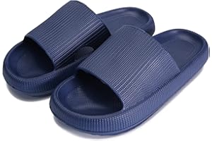 Sharllen Cloud Slides for Boys & Girls - Non-Slip House Slippers for Kids - Beach Slide Sandals in Black, White & Beige