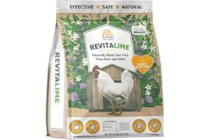 Eaton Pet and Pasture Revitalime – Coop Care Made Easy- All-Natural Coop Freshener, Odor & Pest Eliminator | Naturally Controls Moisture, Reduces Ammonia, & Repels Pests | Safe for Chickens (20lbs)