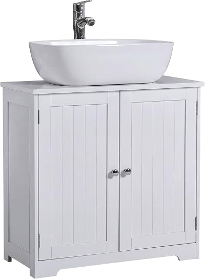 Bath Vida Priano 2 Door Under Sink Cabinet White 60H x 60W x 30D cm