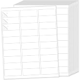 THEBLUETOUCH 750 pcs Matte White Address Printable Labels, 1" x2-5/8 | 25 Sheets, 30 Labels Per Sheet, Blank Mailing Stickers, Compatible with Laser and Inkjet Printers for Shipping Address Use