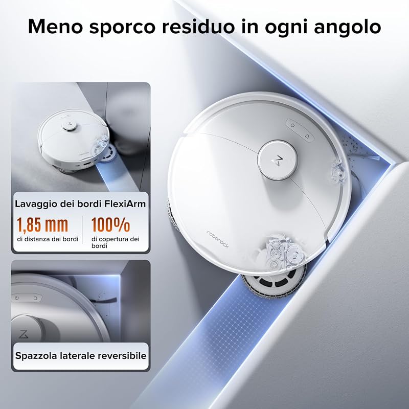 Qrevo 2 Pro Set Robot Aspirapolvere Lavapavimenti 25.000Pa, Bianco