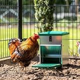 Soewolit 8kg Automatic Poultry Feeder Step Plate Chicken Trough Galvanised view 4