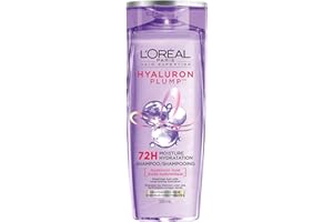 L'Oréal Paris Hair Expertise Hyaluron Plump, Moisturizing Shampoo, Shampoo for Dry Hair, With Hyaluronic Acid for Dehydrated 