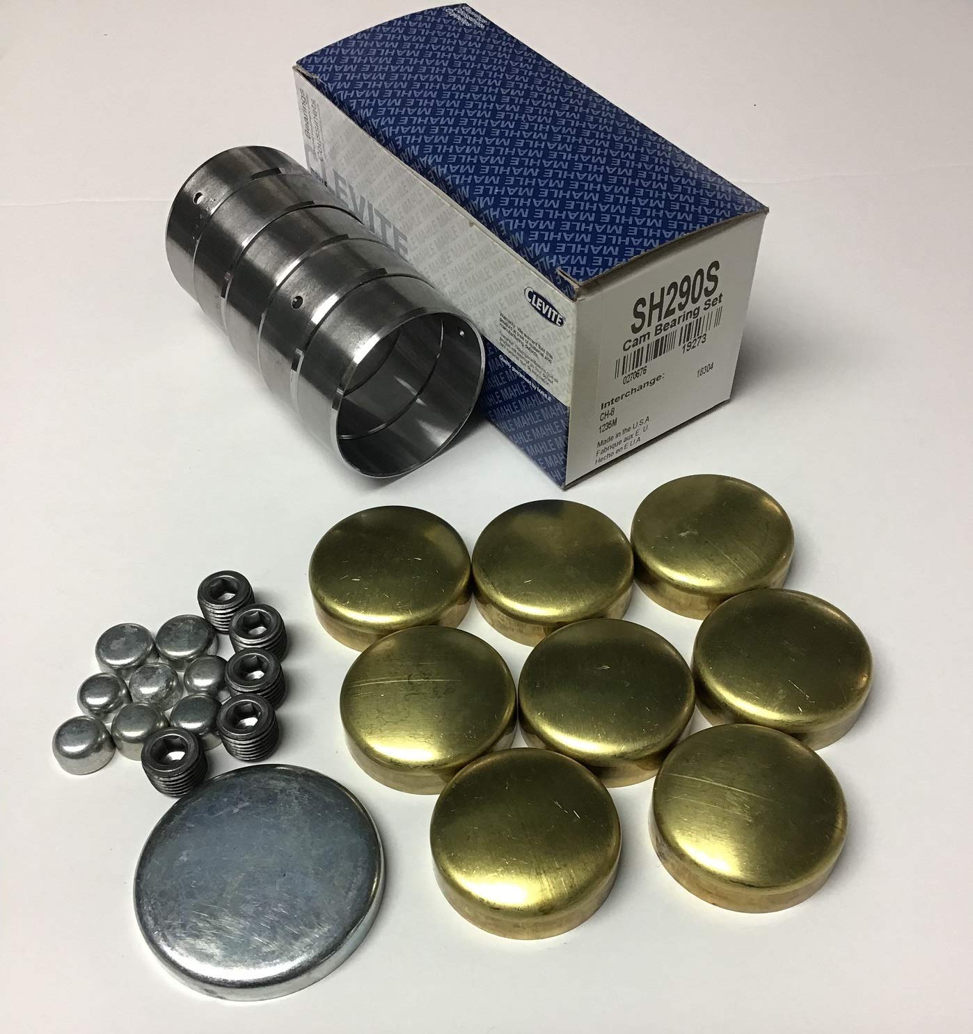 Cam Bearings & Brass Freeze Plug Set Compatible