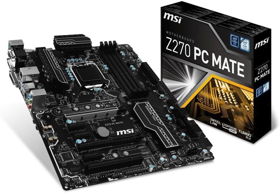 MSI Z270 PC MATE Motherboard Intel LGA 1151 7th 6th Gen DDR4 USB 3.1 M.2