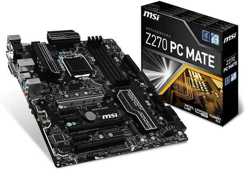 MSI Z270 PC MATE Motherboard Intel LGA 1151 7th 6th Gen DDR4 USB 3.1 M.2