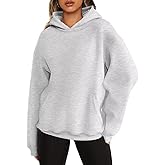 ORANDESIGNE Womens Oversized Letter Print Hoodies Graphic Fleece Sweatshirts Long Sleeve Pullover with Pocket 2026