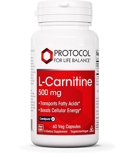Amazon.com: Country Life L-Carnitine 500mg – 60 Vegan Capsules | Supports  Energy Production & Fat Metabolism | Includes Vitamin B6 for Utilization