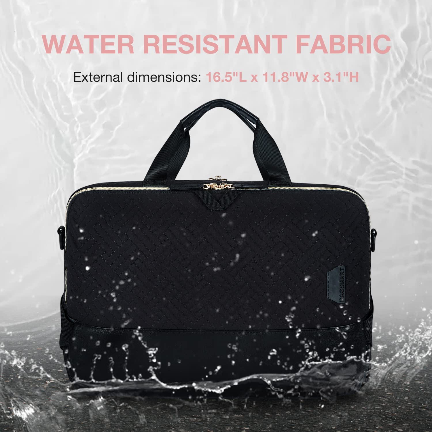 BAGSMART Laptop Bag for Women, 15.6 Inch Laptop Case Computer Bag Briefcase for Ladies