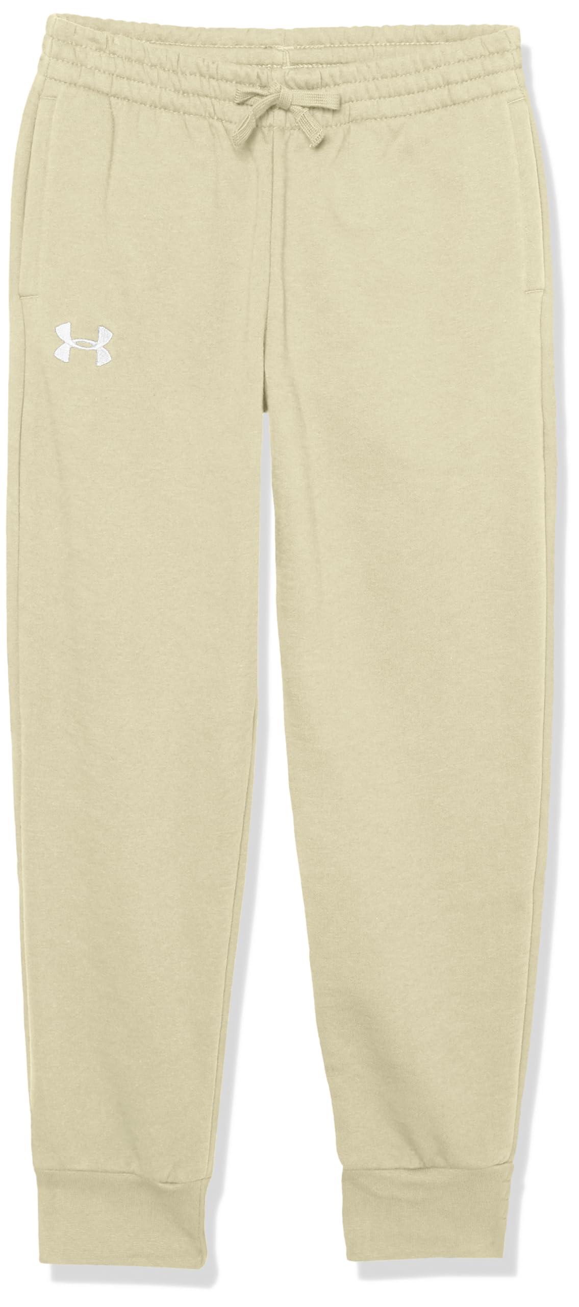 Under Armour Boys' Rival Fleece Joggers, (289) Khaki Base/Khaki Base Light Heather/White, Small Plus Image
