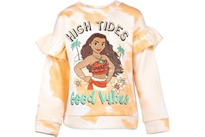 Disney Princess Beauty and the Beast Little Mermaid Frozen Minnie Mouse Girls Fleece Pullover Sweatshirt Toddler to Big Kid
