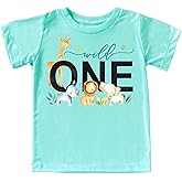 Wild One Boys 1st Birthday Safari Animal Themed T-Shirts and Raglans for Baby Boys