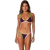 Maaji Womens Burgundy Reversible Triangle