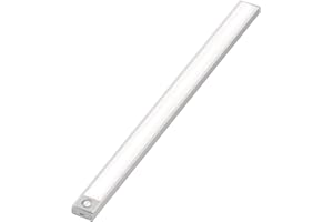EShine 24 inch Rechargeable Battery Powered Motion-Activated LED Under Cabinet Lighting, 3200K