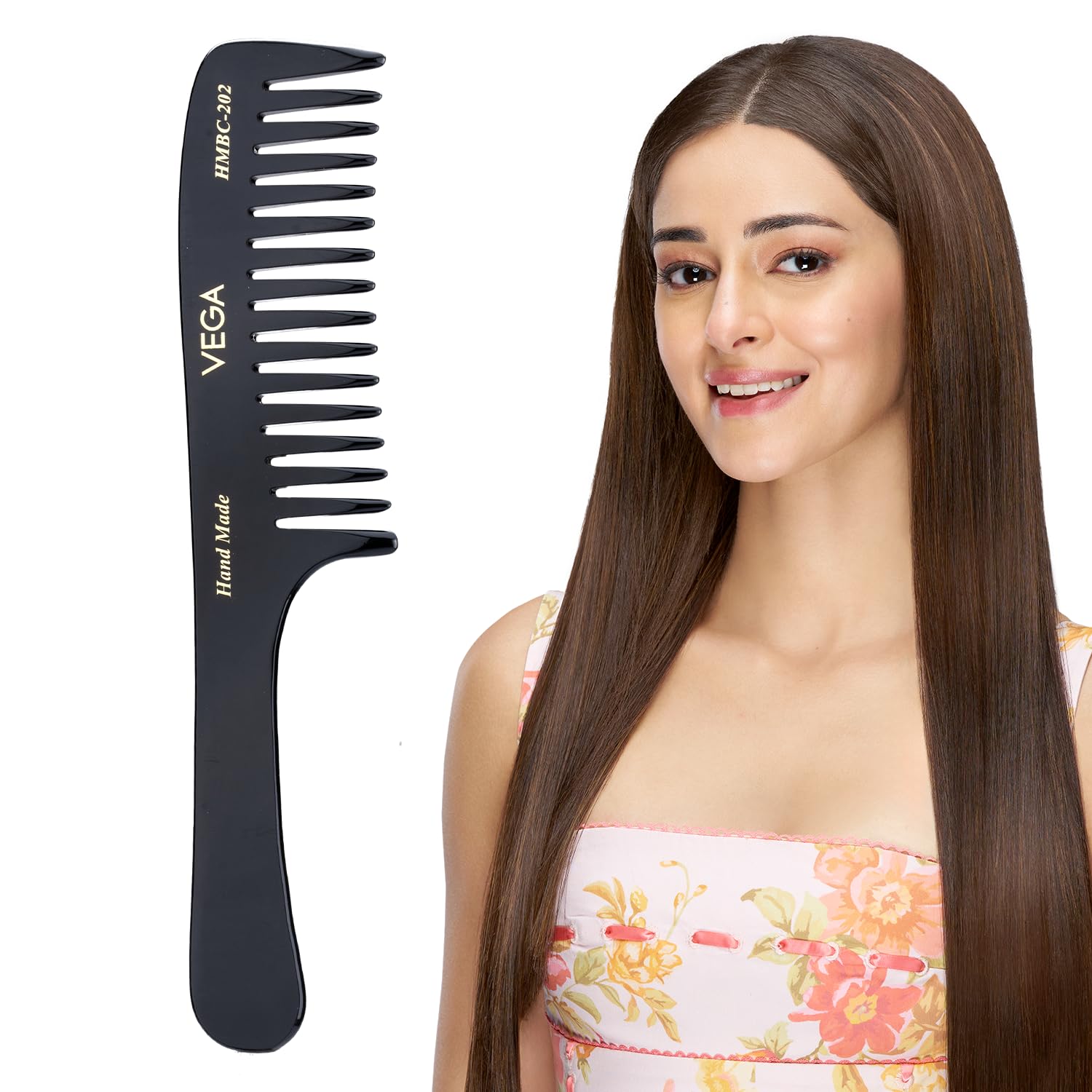 Vega Handmade Black Comb - Shampoo HMBC-202 1 Pcs