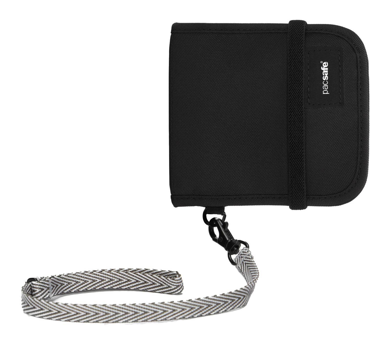 Pacsafe RFIDsafe V100 Anti-Theft RFID Blocking Bi-Fold Wallet, Black One Size