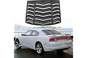Rear Window Louver Windshield Sunshade Cover, GT Lambo Style Fit for 2011-2023 Dodge Charger SXT/GT/RT/RT Scat Pack/Scat Pack