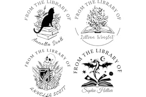 Personalized Book Embosser Custom Book Stamp for Book Lovers From The Library of Ex Libris Customized Library Embosser Self-I