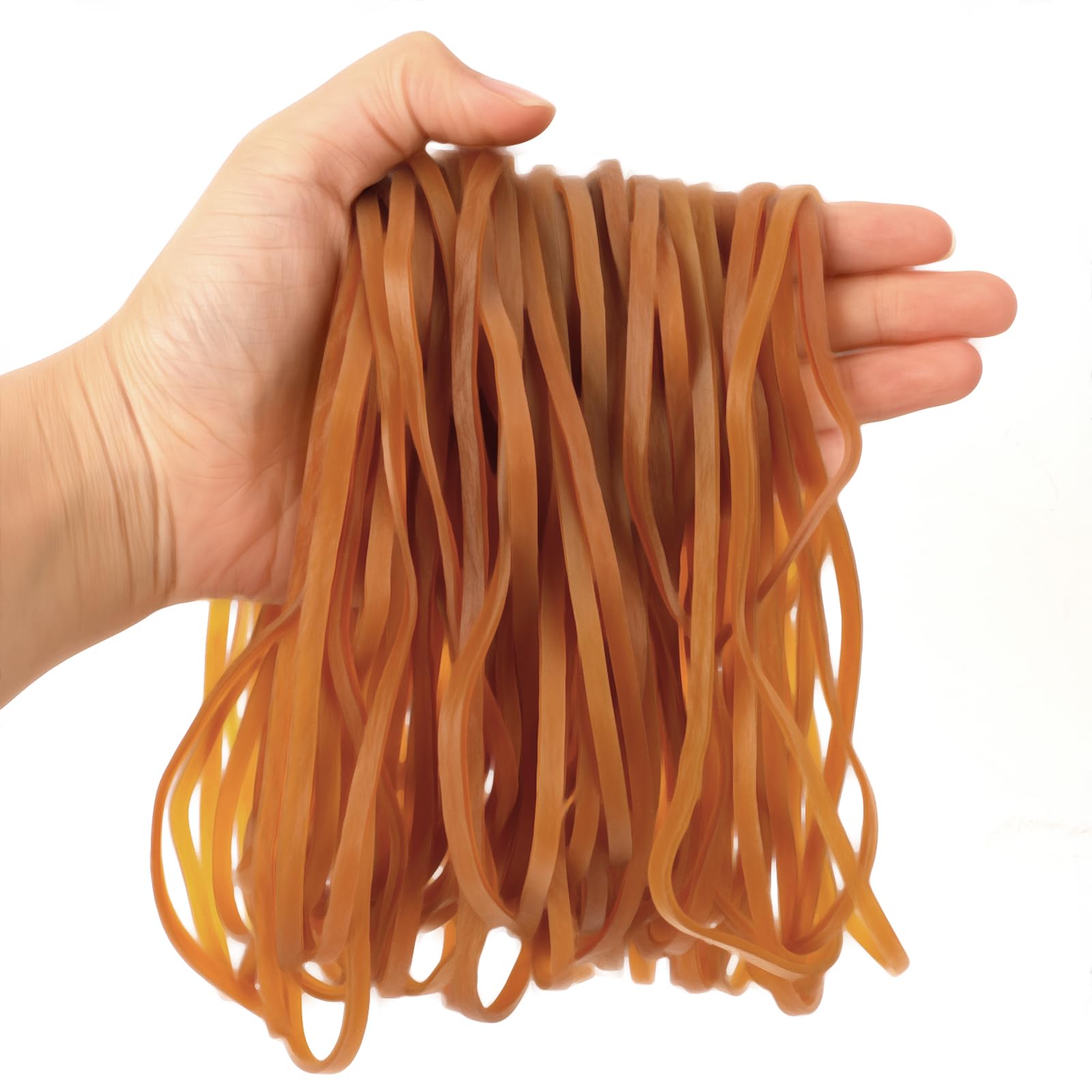 100 Pieces Large Rubber Bands, Heavy Duty Elastic Bands Long Thick Rubber Bands for Money Office Home School Supplies(20cm Length, 4mm Width)