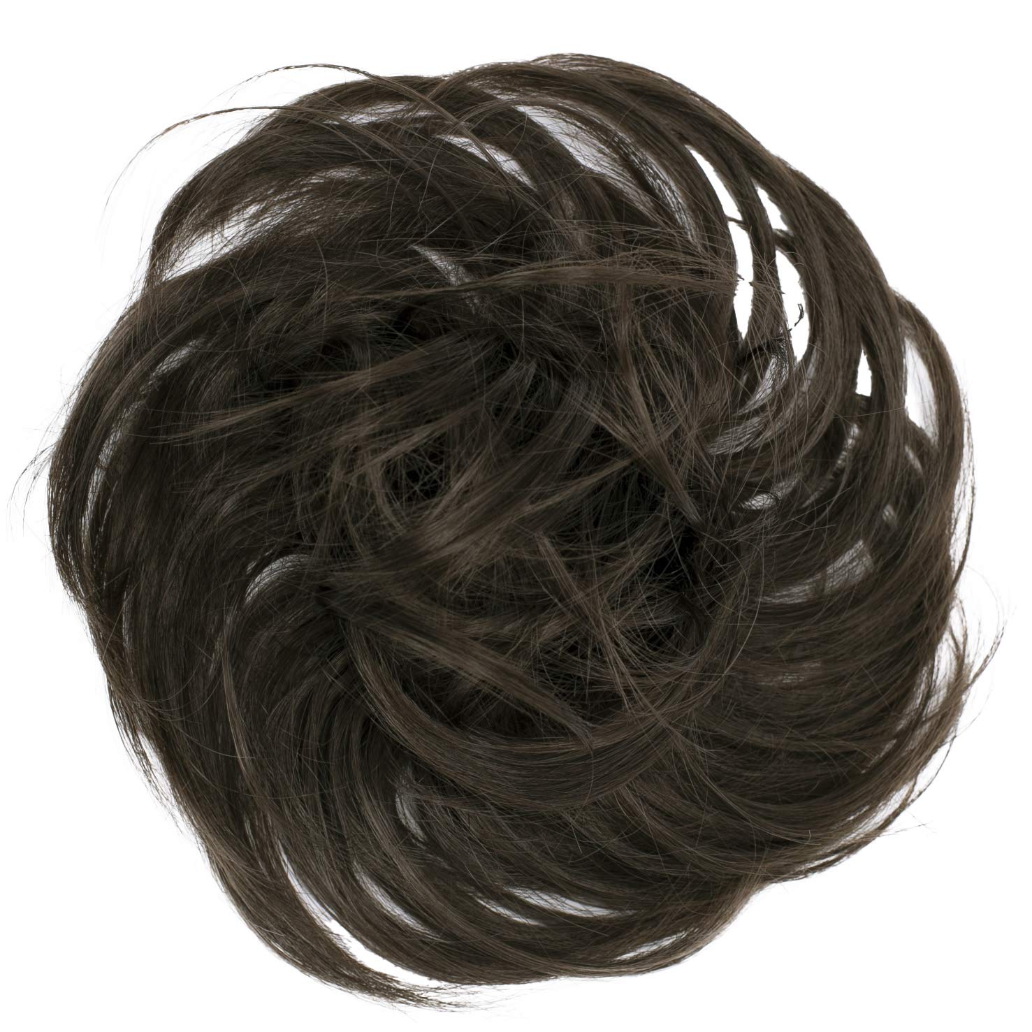 CAISHA Synthetic Fiber Hairpiece Scrunchie Scrunchy Updo Slightly Wavy Brown G6B