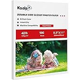 Koala Brochure Paper Double Side Glossy for Printing Photo 8.5X11 Inches 100 Sheets Compatible with Inkjet Printer 42LB