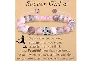 OAVOOK Soccer Girl Gifts Soccer Bracelets for Teen Girls for Teenage Girls, Daughter, Friend, Niece, Granddaughter, Birthday/Christmas/Thanksgiving Gifts