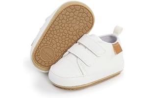 RVROVIC Baby Boys Girls Anti-Slip Sneakers Soft Ankle Boots Toddler First Walkers Newborn Crib Shoes