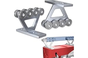 TRUSBEE Hoist Trolley for PA200-1000 Electric Hoist, 8 Wheels Trolley Assembly for Unistrut 1-5/8" or Taller Strut Channels, 2pcs Silent Trolley Rollers Overhead Garage Hoist System