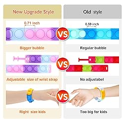 30 PCS Pop Bracelet it Fidget Toys Pack, Fidget