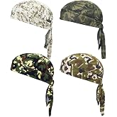 Cooling Do Rags Sweat Wicking Skull Caps Doo Rags Large Motorcycle Dew Rag Head Wrap Bandana Hats Liners for Men and Women