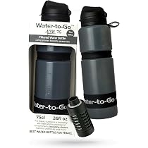Gourde Filtrante 32 Oz En Acier Inoxydable WakiWaki - Pour Randonnée, Camping, Voyage, Purifie L'eau