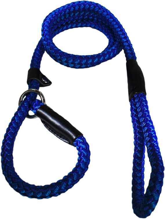 Dogs & Co. Rope Slip Choke Dog Lead, 1.50 m, Blue Amazon.co.uk Pet