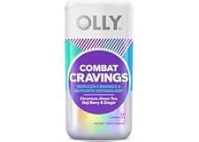 OLLY Combat Cravings, Metabolism & Energy Support Supplement, Chromium, Green Tea, Goji Berry, Ginger - 30 Count