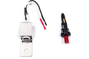 DELSBBQ Gas Grill Replacement Ignitor Kit For Weber 80462 Q100 Q200 Gas Grill, Push Button ignitor fire starter