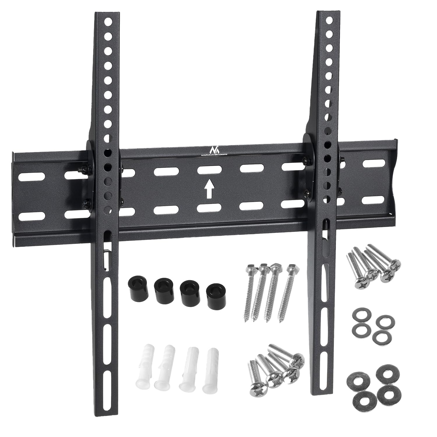Maclean MC-862 Wall Mount Bracket Universal Slim Design OLED QLED LCD LED Plasma TV 26-55 "up to 40kg max. VESA 100x100, 200x200, 200x300, 300x300, 200x400, 300x400, 400x400mm