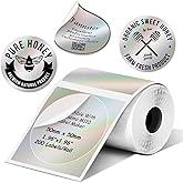 Round Circle Thermal Label Compatible with Phomemo M100/M110/M221/M220/M120/M200 Label Printer,1.96" x 1.96"(50x50 mm, 140 Labels/Roll Round Labels for Home, Office, School, Store, Easy to Use