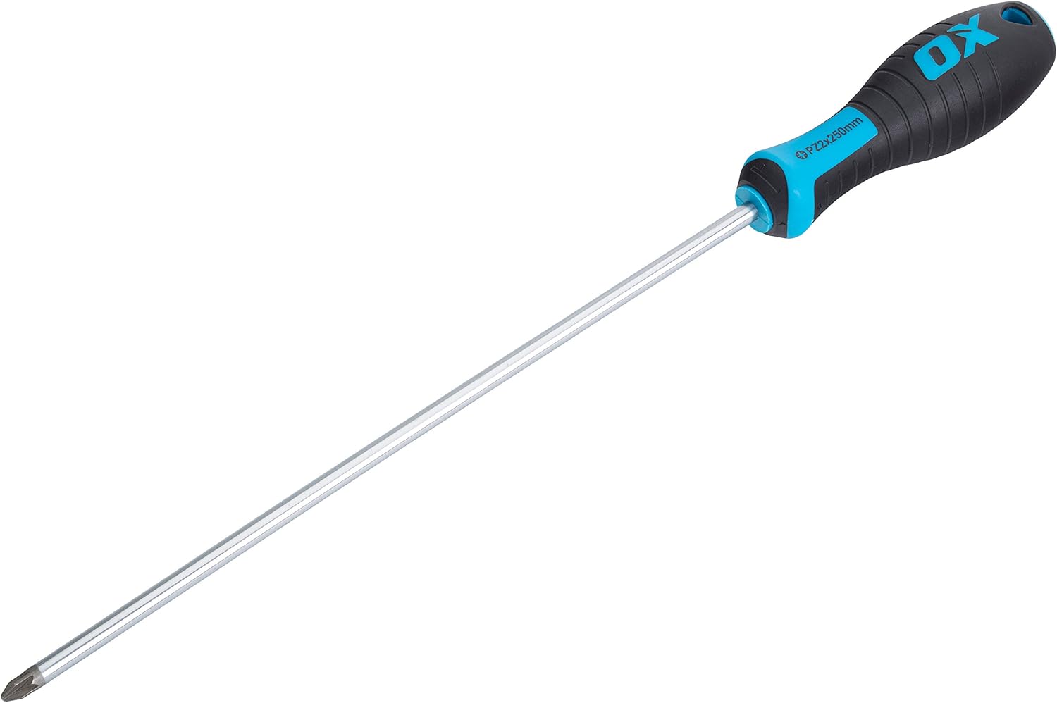 OX Pro Pozi Screwdriver PZ2x250mm, Multi-colour