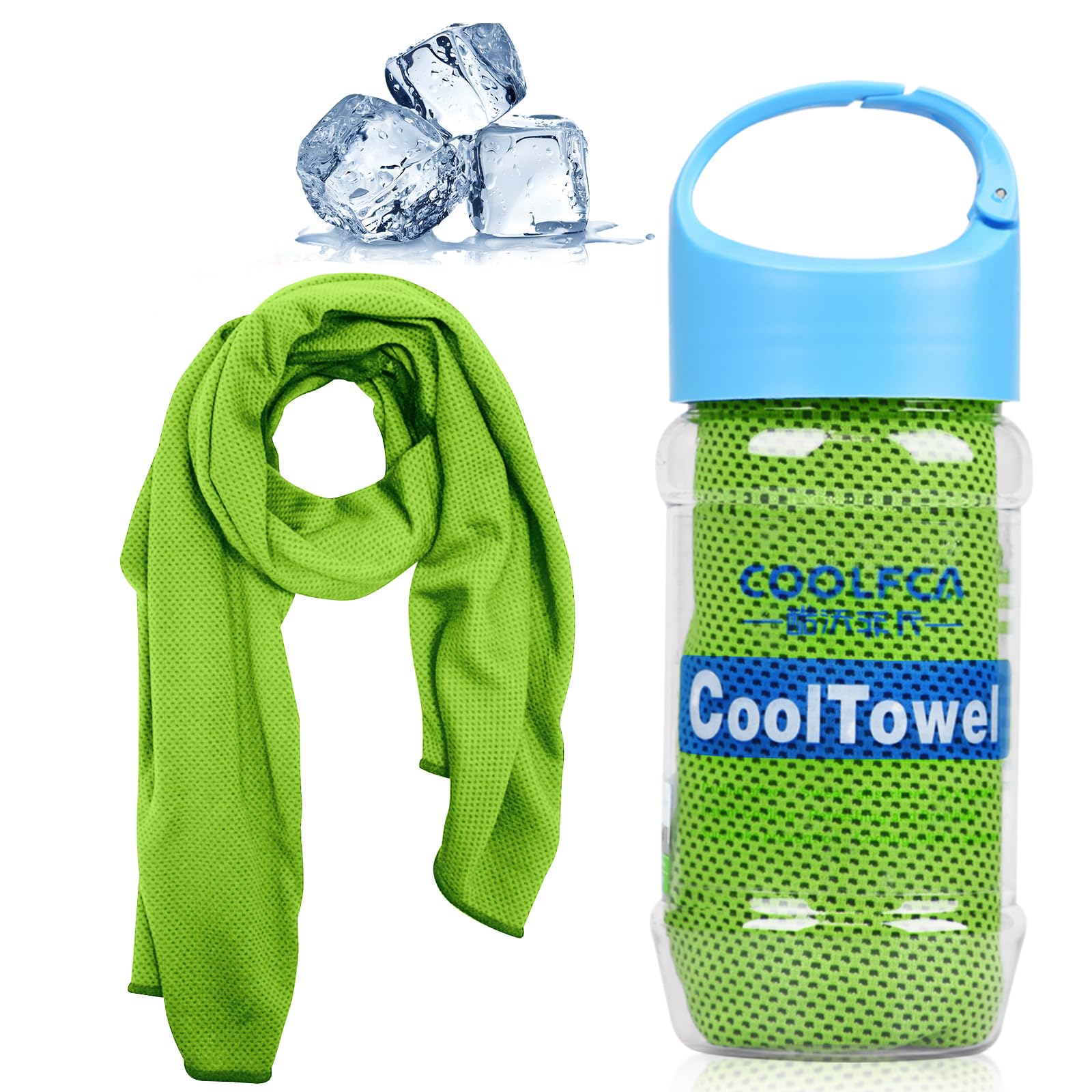 Vakki Cooling Towel, Cooling Towels for Neck (40"x12"), Sports Sweat Towel for Instant Relief, Soft Breathable, Perfect forYoga, Sports, Gym, Workout and Outdoor Activities