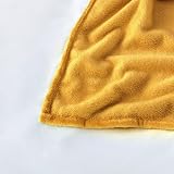 MOONLIGHT20015 Fleece Throw Blanket 400 GSM Mustard 130x150 cm view 7