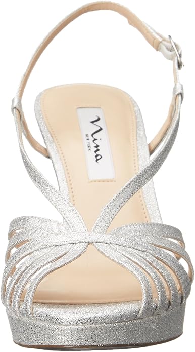 nina franya wedge sandal silver