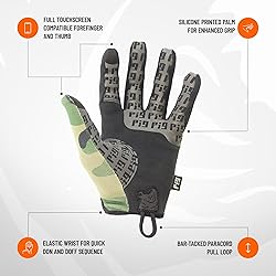 PIG Delta Utility Tactical Gloves, Touchscreen