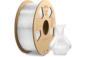 JAYO PLA+ Filament 1.75mm, PLA Plus 3D Printer Filament 1.1KG, Dimensional Accuracy +/- 0.02mm, Neatly Wound Filament, Toughness 3D Printing Filament, 1.1 kg Spool(2.42 LBS), 363 Meters, PLA+ Clear