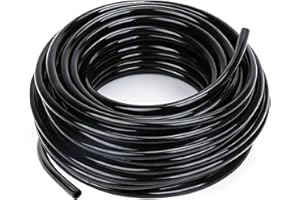 100FT 1/4 inch Drip Irrigation Tubing, Blank Distribution Tubing Hose, Automatic Garden Watering Tube Line for Garden Landsca