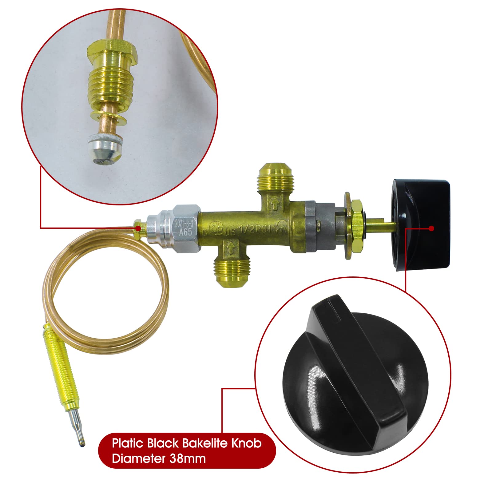 Gas GPL A Bassa Pressione Guasto Al Camino Kit Valvola Di - Foto 4