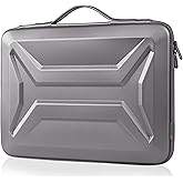 DOMISO 17-17.3 Inch Laptop Hard Case, Waterproof Shockproof Hard Shell Protective Laptop Sleeve with Handle for Dell XPS 17/Lenovo IdeaPad/Acer Aspire/HP Envy 17/LG gram 17, Silver