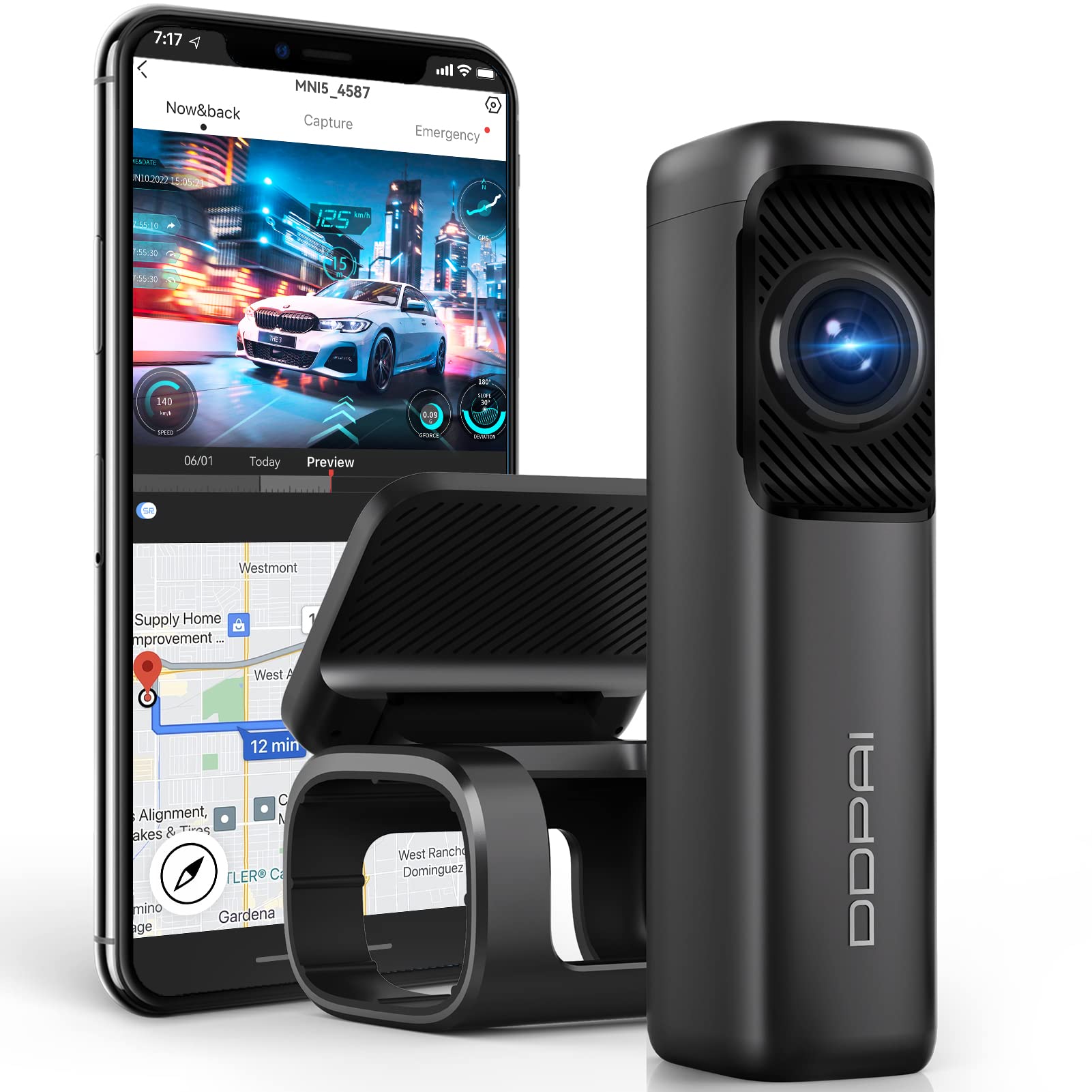 Mua DDPAI Dash Cam 4K Front 3840x2160, Built in 5G WiFi GPS, 64G ...