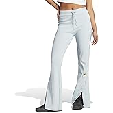 Adidas Womens Lounge Ribbed Flared Leg Pants