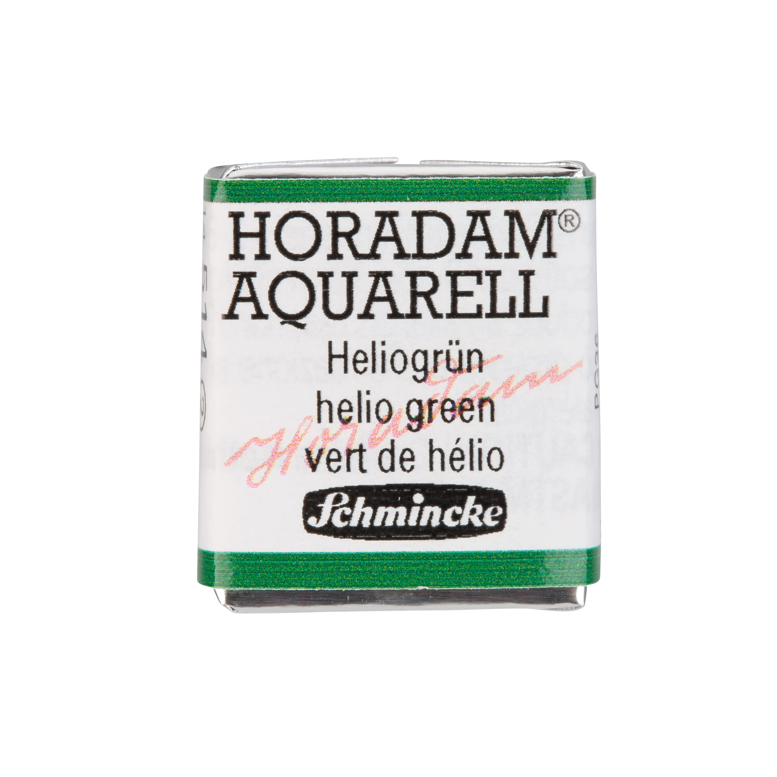 Schmincke - HORADAM® AQUARELL - finest artists' watercolours, 514 Helio-green, 14 514 044, 1/2 pan — image 1